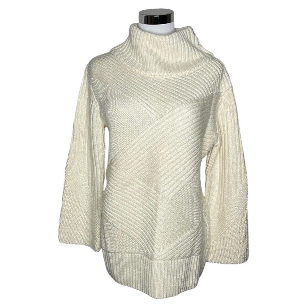 Rag & bone turtle neck Ivory merino wool Sweater long sleeve size XS
